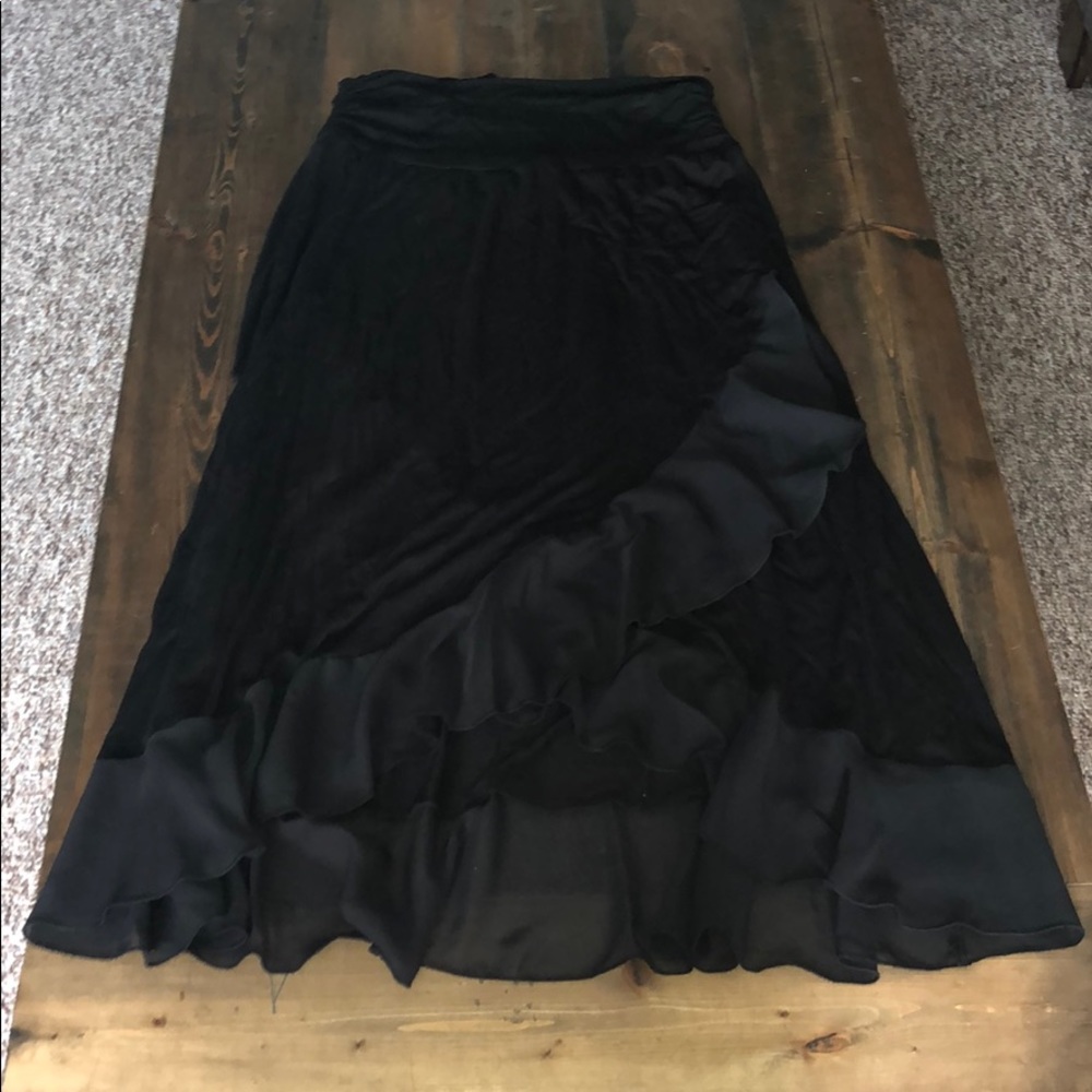 EUC Apt 9 Maxi Ruffle Skirt XL